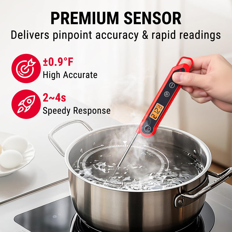 [Australia - AusPower] - ThermoPro TP450 Dual Laser Temperature Gun for Cooking, Digital Infrared Thermometer Plus Instant Read Meat Thermometer Digital - TempPro ±0.9°F Pro-acurite Waterproof Food Thermometer for Cooking 