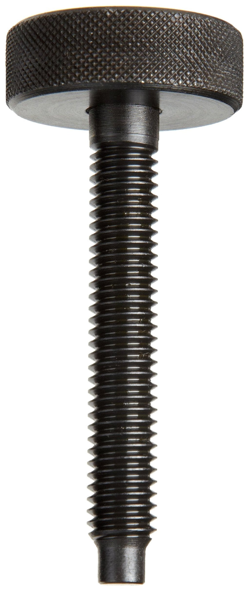 [Australia - AusPower] - TE-CO 43803 Dog Point Knurled Head Screw Black Oxide, 10-24 Thread x 2" Lg (2-Pack) #10-24 #10-12 Partially Threaded 2 Inches 