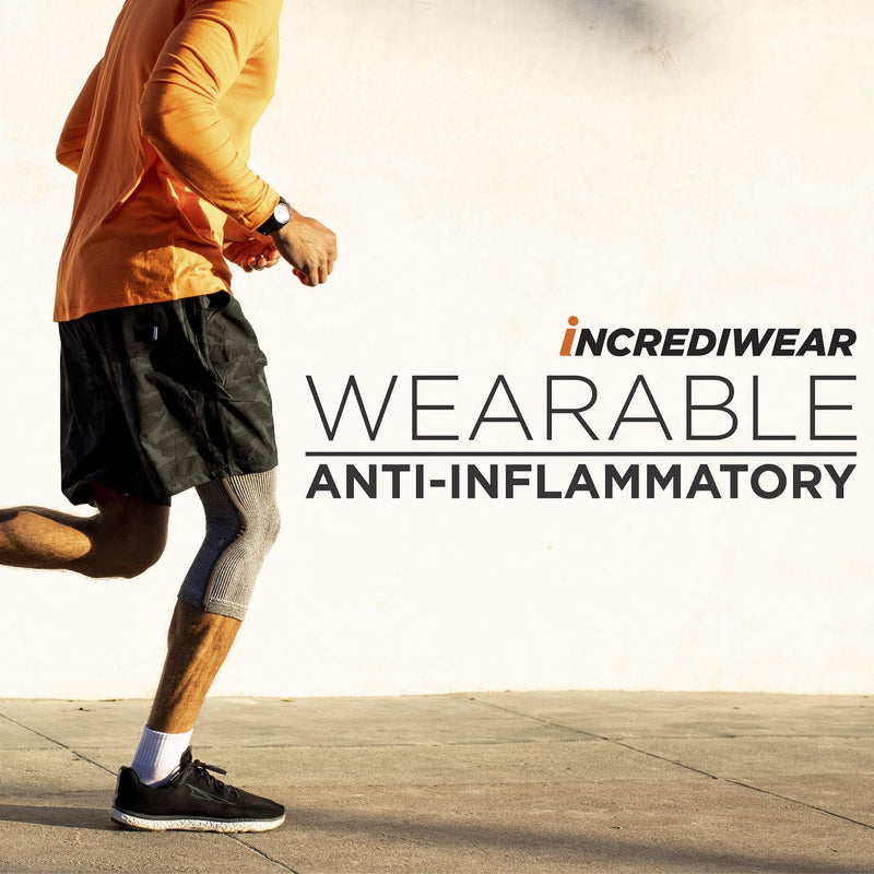 [Australia - AusPower] - Incrediwear Knee Sleeve – Knee Braces for Knee Pain, Joint Pain Relief, Swelling, Inflammation Relief, and Circulation, Knee Support for Women and Men X-Large Grey 