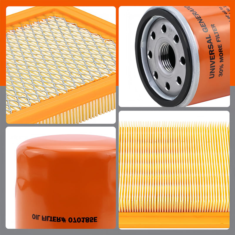 6482 Maintenance Kit Fit for Generac 8kW 10kW Standby Generators 410cc 460ccEngine Scheduled Maintenance Kit Include 9371AS Air Filter, 070185E Oil Filter