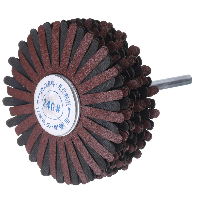 [Australia - AusPower] - uxcell 2pcs Abrasive Cloth Flap Wheel Sanding Star 1/4-Inch Shank for Woodworking Root Carving Furniture Polishing 240 Grit 2 