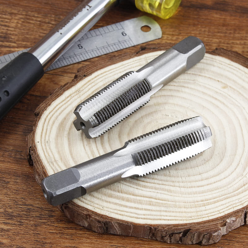 [Australia - AusPower] - 2pcs M18x1.5 Tap, M18 Metric Thread Tap Right Hand Thread Tapping Tool, HSS Thread Milling Taps (M18 x 1.5, Taper & Plug Tap) 
