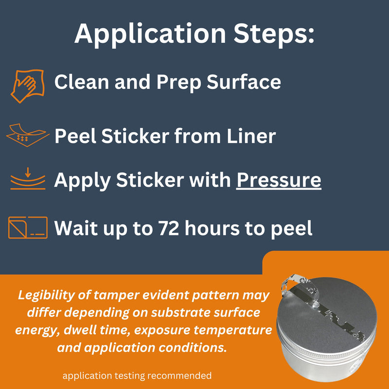 [Australia - AusPower] - Tamper Evident Stickers 0.75" x 5.5" Security Stickers, Tamper Proof Stickers, 100 Tamper Evident Labels per Pack, Tamper Tape as Tamper Proof Labels, Tamper Seal Sticker 