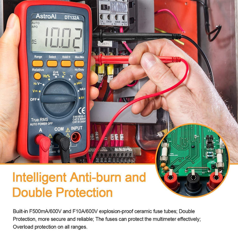 [Australia - AusPower] - AstroAI Digital Multimeter & Test Leads Bundle 