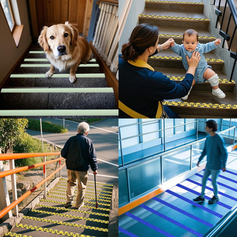 Anti Slip Tape 2 Inch Wide, Waterproof Grip Adhesive Heavy Duty High Traction Friction for Indoor/Outdoor Steps (17 Ft/Black). 2"x17ft Frosted material-Black 1