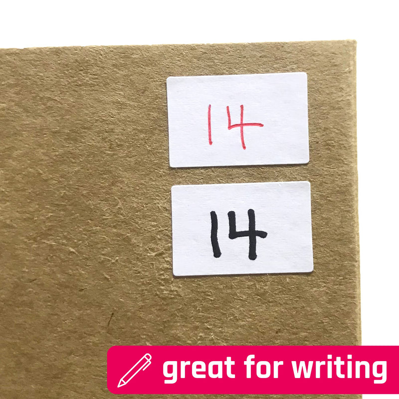 0.5" x 0.3", 2000 Pack - Small Labels Stickers, Matte White - NewNest Australia