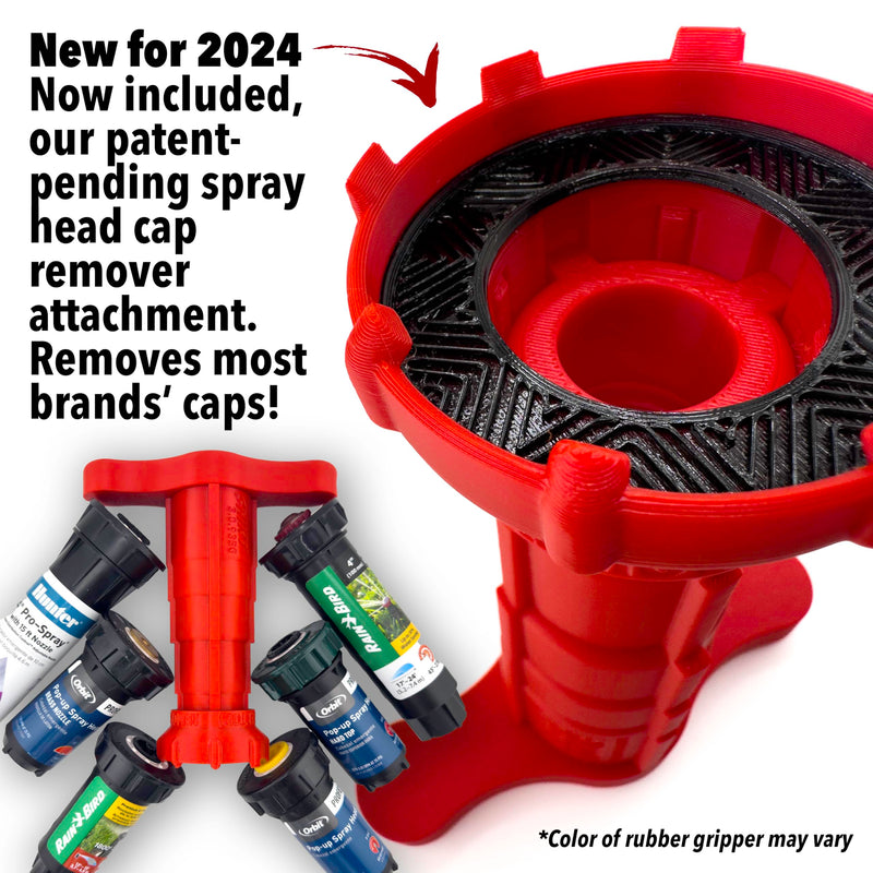 [Australia - AusPower] - Sprinkler Head Removal Tool 4-in-1, Replace Your Sprinklers Without Digging in Under 2 Minutes, Most Brands Rainbird Toro Orbit Hunter K-Rain, Upgraded Tool Made in USA, Rust-Proof Sprinkler Shirt 