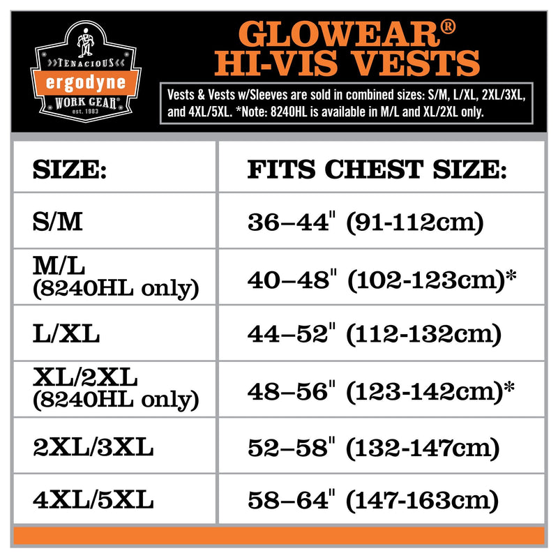 Public Safety Reflective Vest, High Visibility, ANSI Compliant, Breakaway, 2XL/3XL, Ergodyne GloWear 8245PSV,Lime Lime XX-Large-3X-Large