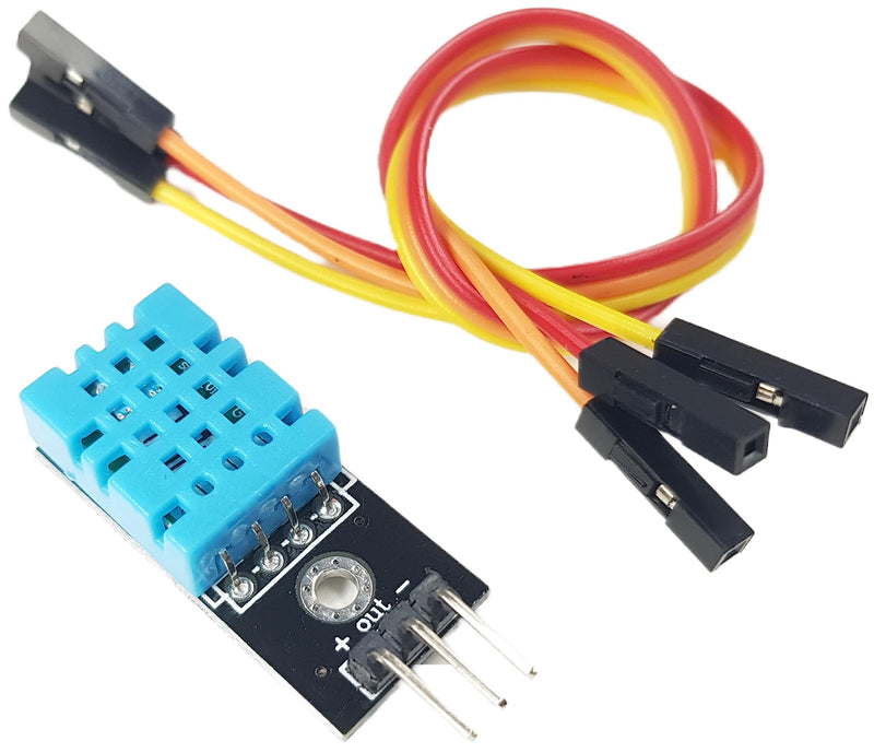 [Australia - AusPower] - DHT11 Temperature and Humidity Sensor Module 2-Pack, for Arduino, ESP32, ESP8266, Raspberry Pi, IoT DIY Projects, Built-in Resistor for Easy Integration 