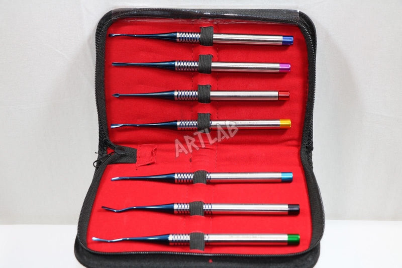 [Australia - AusPower] - 7 PC Precise German Premium Dental Elevator PROXIMATORS Orthodontic PDL Luxating Root Elevator Periotome Luxation for Tooth Extraction Extracting German 