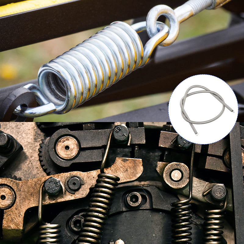 [Australia - AusPower] - Extension Spring (0.4x4x300mm/0.016"x0.16"x11.81") 2Pcs, Stainless Steel Tension Spring Wire - for Home Repair Construction Machinery 0.4x4x300mm 