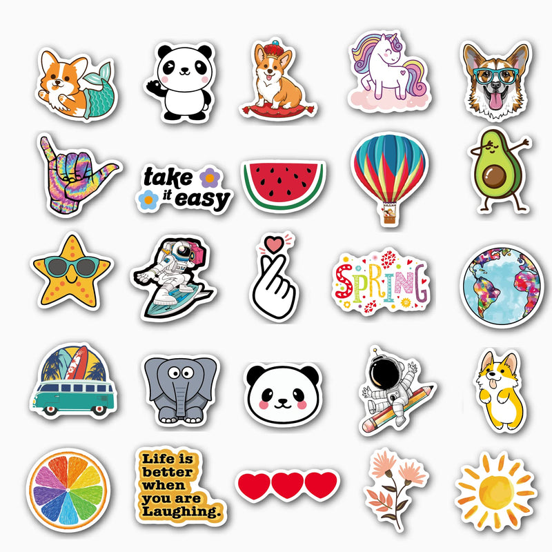[Australia - AusPower] - 200Pcs Water Bottle Stickers for Kids Teens, Waterproof Vinyl Stickers, Aesthetic Laptop Stickers, Stickers for Water Bottles,Cute Stickers Packs 200pcs Water Bottle Stickers 