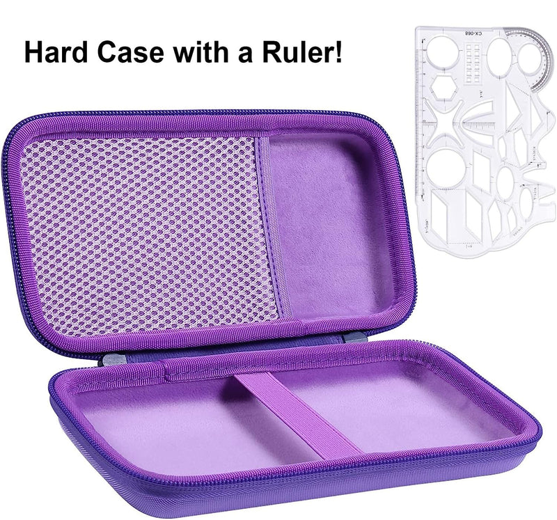 [Australia - AusPower] - co2CREA Hard Case Compatible with Texas Instruments TI-84 Plus CE/TI-84 Plus/TI-Nspire CX II CAS/TI-Nspire CX II/TI-83 Plus/TI-89 Titanium/TI-85 / TI-86 Color Graphing Calculator, Purple Iris Purple Case 