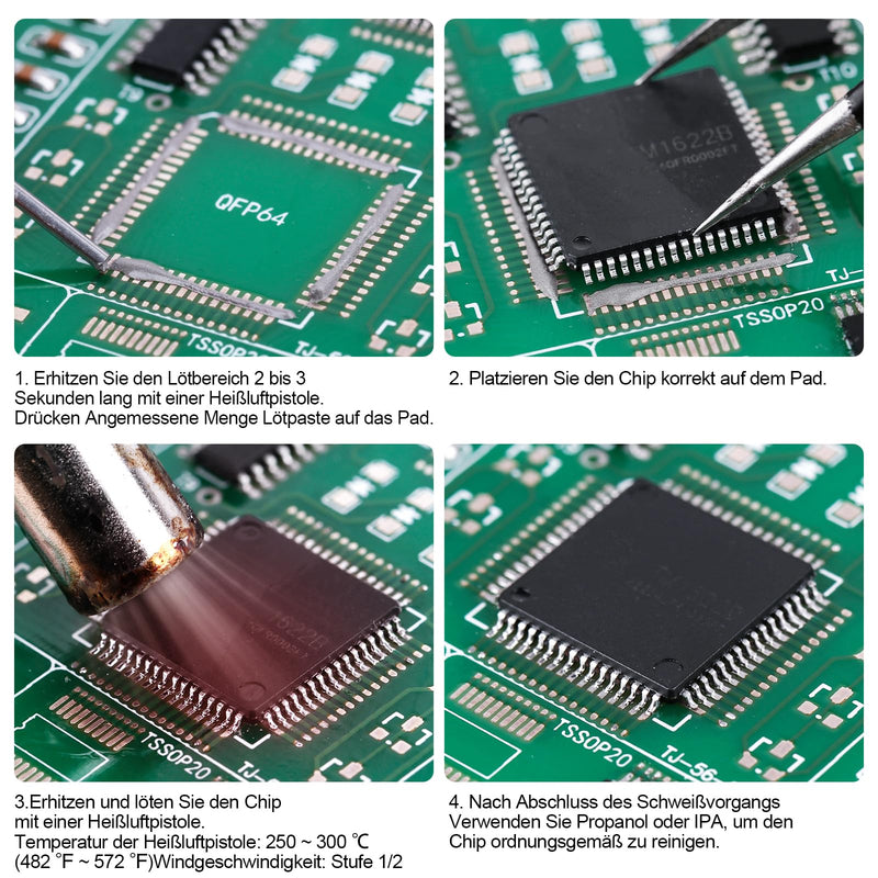 Lead-free Solder Paste, Sn42 Bi58 Syringe Soldering Paste Flux, Lead-Free Solder Flux Tin Paste, Low Temperature 138 Degrees, for BGA SMT Solder (1.05oz/30g)