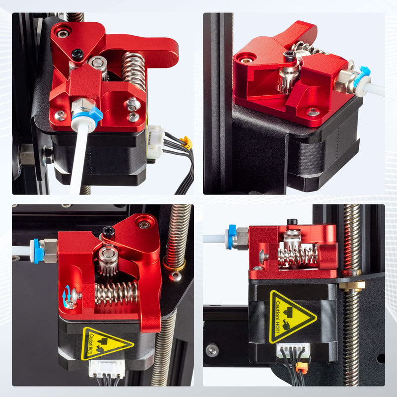 [Australia - AusPower] - Redrex Dual Gear Ender 3 Extruder with Nema 17 Stepper Motor Compatible with Creality Ender 3 V2,Ender 3 Pro,Ender 3 Neo,Ender 3 V2 Neo,Ender 3 Max Neo,Ender 5,Ender 7,CR6 SE,CR10 3D Printers Dual Gear Extruder with Stepper 