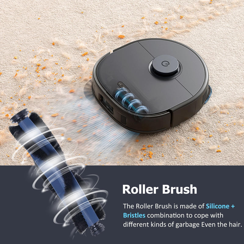 Replacement Parts Kit compatible with eufy X10 Pro Omni Robot Vacuum Accessories, 2 Roller Brushes, 4 Filters, 6 Side Brushes, 4 Mop Pads, 6 Dust Bags (22 Pack) X10 Accessories - 22 Pack
