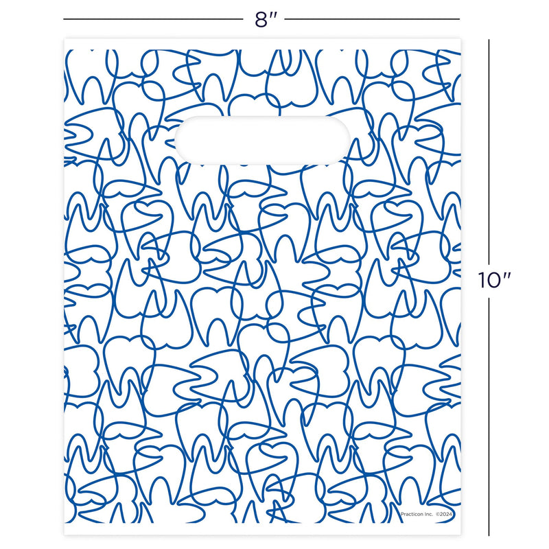 [Australia - AusPower] - Molar Mix-Up Dental Giveaway Bags, 8" x 10", 100 Pack 