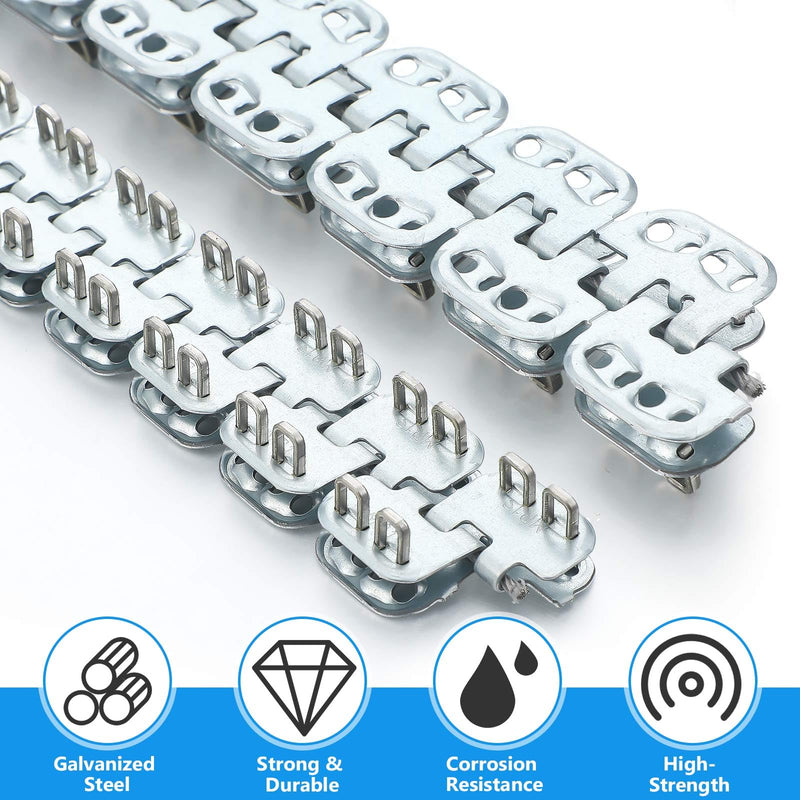 [Australia - AusPower] - 12'' Conveyor Belts Clipper Lacing 2 Pairs Zinc Plated Carbon Steel Fasteners with Hinge Pin for Light Industrial Thickness 1. 5-3mm Mechanical Conveyor Belt 