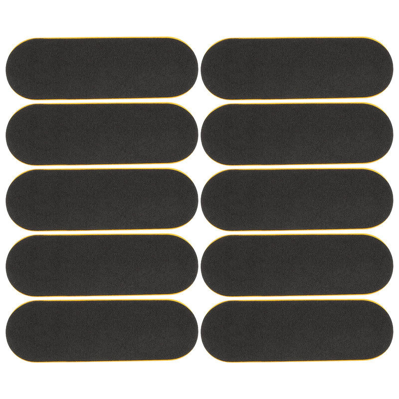 SUPVOX 10Pcs Fingerboard Grip Tape Foam Pads Adhesive Non Slip Finger Skateboard Tape for Mini Skateboard Tricks and Practice 3.85X1.29In