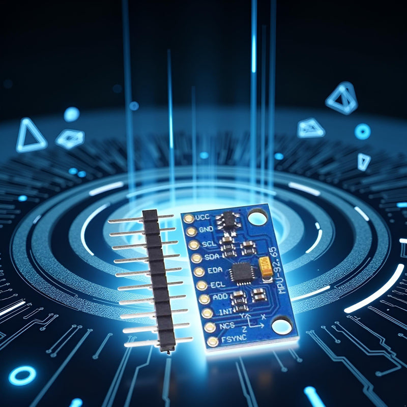 [Australia - AusPower] - Blue IIC I2C SPI MPU6500 MPU-6500 6-Axis Gyroscope Accelerometer Sensor Module Replace MPU6050 for Arduino with Pins GY-6500 Sensors 
