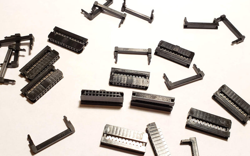 [Australia - AusPower] - 25-PK 2x10 20 Pins 2mm 0.079" Pitch Dual Row IDC Socket for 1mm Flat Ribbon Cable, 25-Pack 