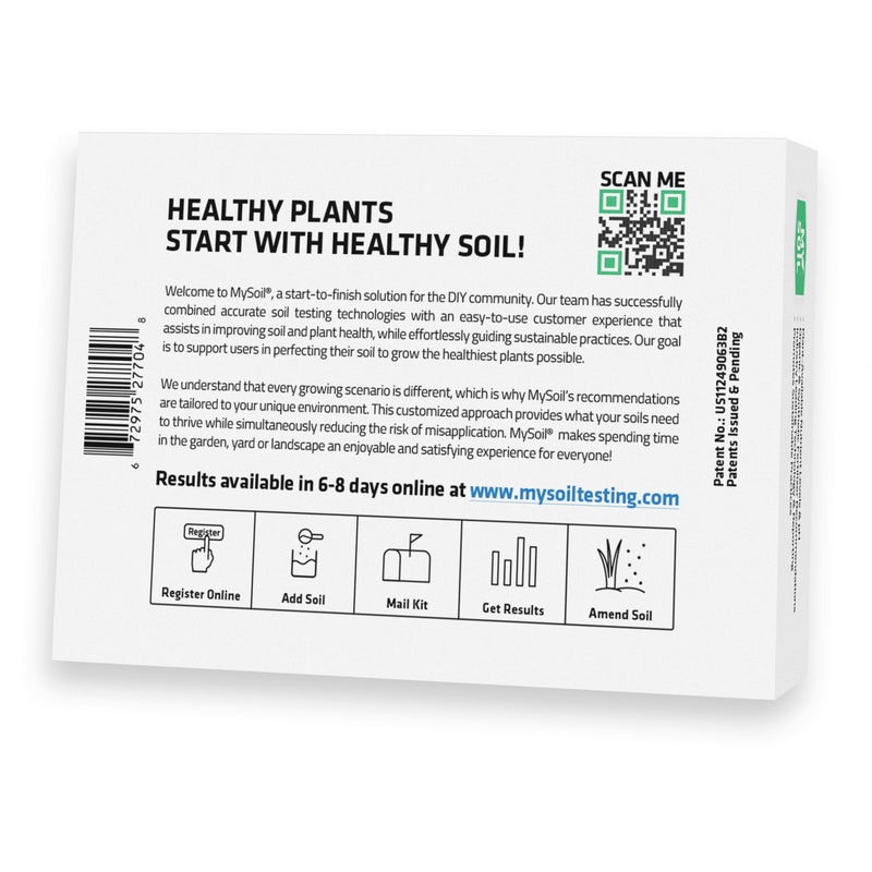 MySoil Soil Test Kit, Unlock Your Lawn & Garden Potential, Complete & Accurate Nutrient and pH Analysis with Recommendations Tailored to Your Soil and Plant Needs 1 Kit