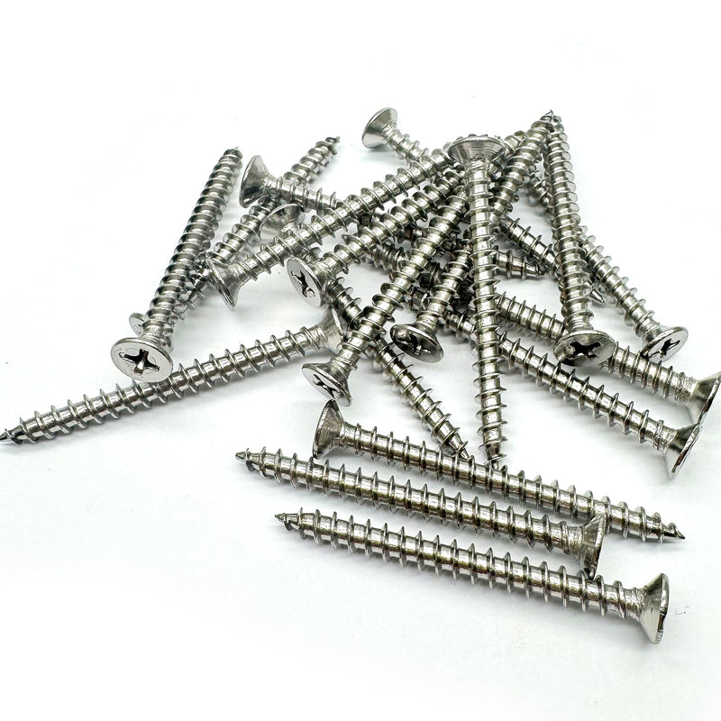 [Australia - AusPower] - 5 x 50mm Screw, Flat Head, Phillips Drive, Self Drilling, 304 Stainless Steel Drywall Wood Screws 50Pcs 5 x 50mm 