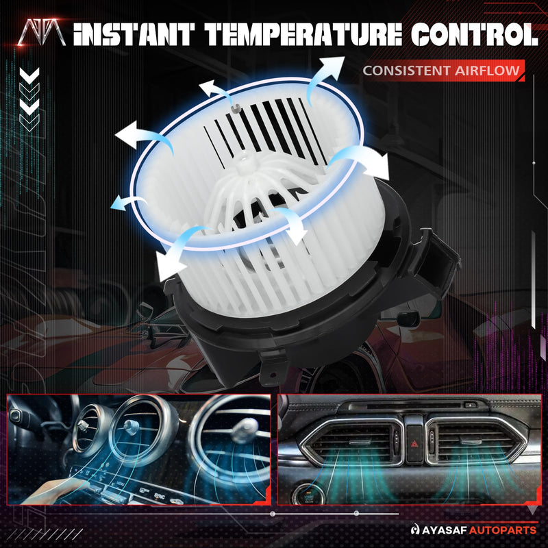 [Australia - AusPower] - MAYASAF 700236 HVAC Blower Motor Assembly fit for Chevy 2007-10 Silverado 1500/2500/3500(HD), 09-13 Traverse, for GMC 07-11 Sierra 1500, 2007-13 Acadia, for Buick 2008-12 Enclave, for Saturn Outlook 