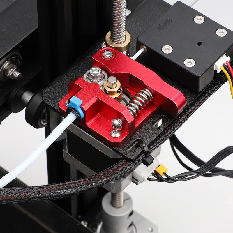 [Australia - AusPower] - Creality Official Extruder for Ender 3 3D Printer Aluminum Drive Feed Bowden Extruders Upgrade Accessories Kit for Ender 3, Ender 3 Pro, Ender 3 V2, Ender 3 Max, Ender-5 Series and CR-10 Series Red 