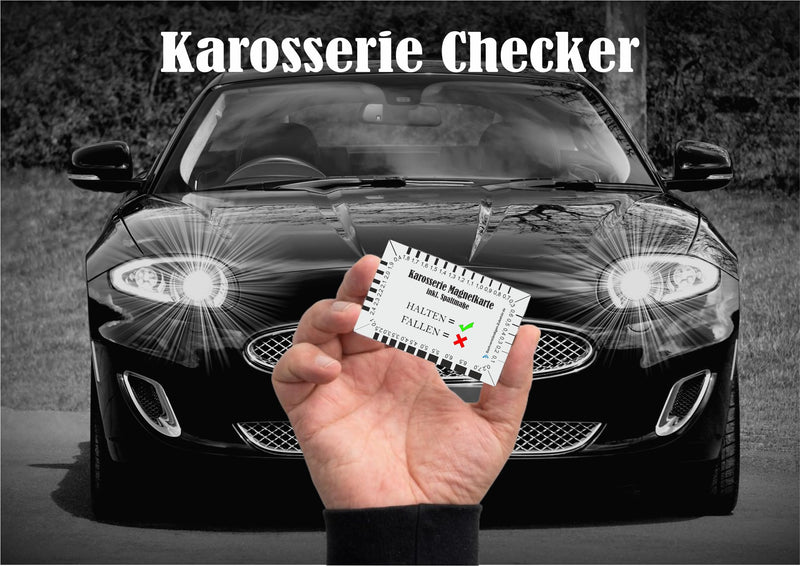 [Australia - AusPower] - Sachverständigen-Zubehör® Magnetic Cards for Used Cars Professionals [Crack Monitor + Car Filler Tester] 83 x 53 mm | Paint Tester for Car | Adhesive Force 115 g/cm² Magnetic Card | Gap Size 1 x magnet 