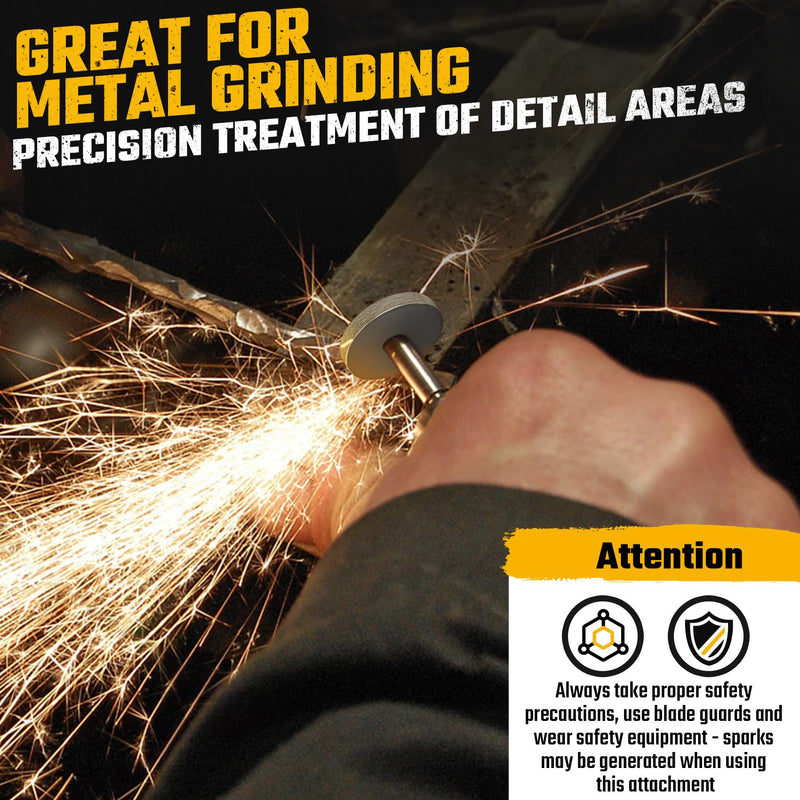 [Australia - AusPower] - 1-4/5 Inch Bench Grinding Wheel for Die Grinder Diamond Grinding Stone for General Purpose Metal & DIY Craft, 3/8 Arbor, 150 Grit, Carbide Bench Grinder Wheel Drill Attachment, 1 Pack 
