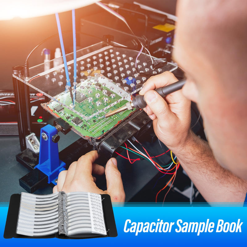 SMD Capacitor Kit, 0402 Capacitors Assortment Folder - Sample Book Kit for Electronic Components.(Capacitor 0402) Capacitor 0402