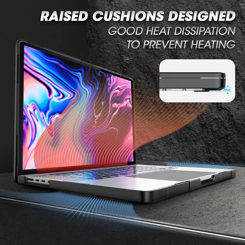 [Australia - AusPower] - SUPCASE Unicorn Beetle Case for MacBook Pro 14 Inch M3 / M3 Pro / M3 Max (2023) & M2 Pro / M2 Max A2779 (2023) & M1 Pro / M1 Max A2442 (2021), Hard Shell Protective Cover for MacBook Pro 14" (Black) Black 
