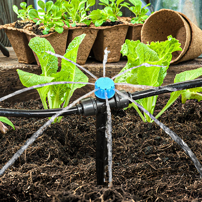 [Australia - AusPower] - Drippers for Drip Irrigation,15 pcs Quick Connect Drip Emitters for 1/4" Drip Irrigation Tubing Adjustable 360 Degree Water Flow Drip Irrigation Heads Water Drippers for Plants Flower Garden 15 Pcs Drip Irrigation Emitters 