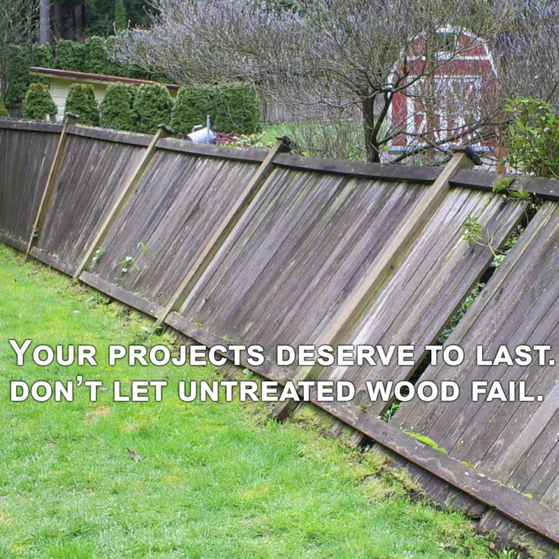 Post Proservative, Fence Repair Kit for Small Jobs - Re-Treat posts, 6 Piece Kit with Date Tag and Plugs, Replenishes preservative and extends post life. Treats (6) 4x4's or (3) 6x6 Wooden Posts 6 Count (Pack of 1)