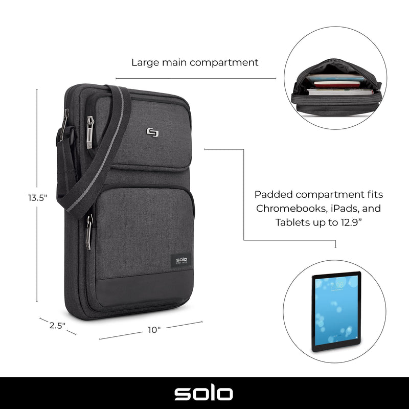 [Australia - AusPower] - Solo New York Ludlow Universal Tablet Sling Bag, Grey 