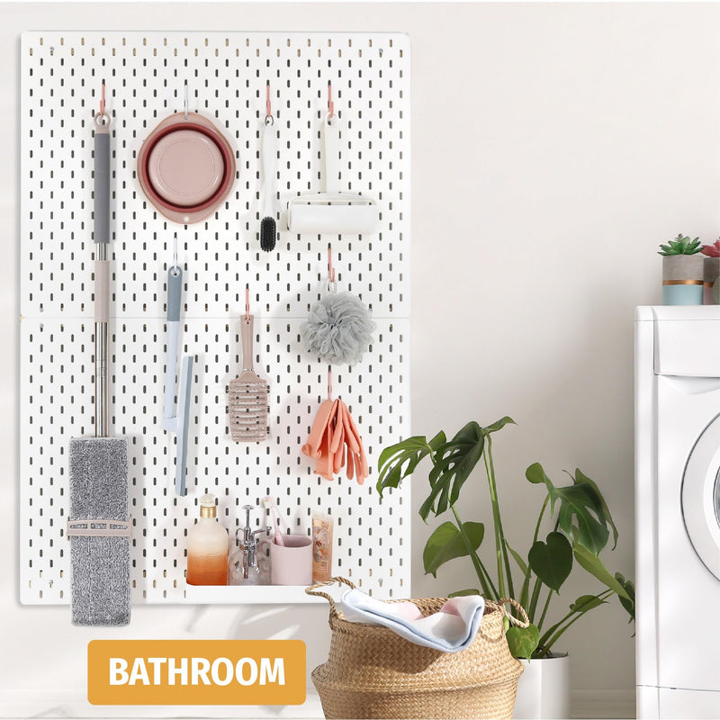 [Australia - AusPower] - Pegboard Hooks ONLY for IKEA Skadis Pegboard, White, Pegboard Accessories, Compatible with IKEA SKADIS Pegboard, 16 Pack White S Hook 