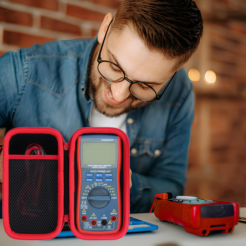 [Australia - AusPower] - Storage Case Compatible with AstroAI Digital Multimeter Analyzer TRMS 6000 Counts Volt Meter Ohmmeter Auto-Ranging Tester 