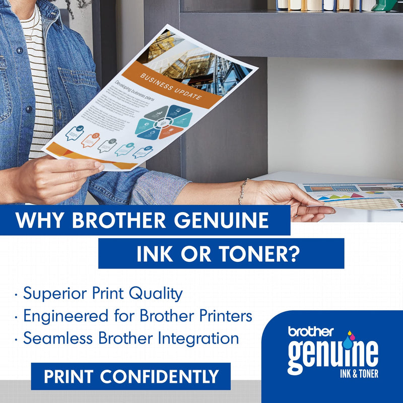[Australia - AusPower] - Brother Genuine TN223BK, Standard Yield Toner Cartridge, Replacement Black Toner, Page Yield Up to 1,400 Pages, TN223, Amazon Dash Replenishment Cartridge 