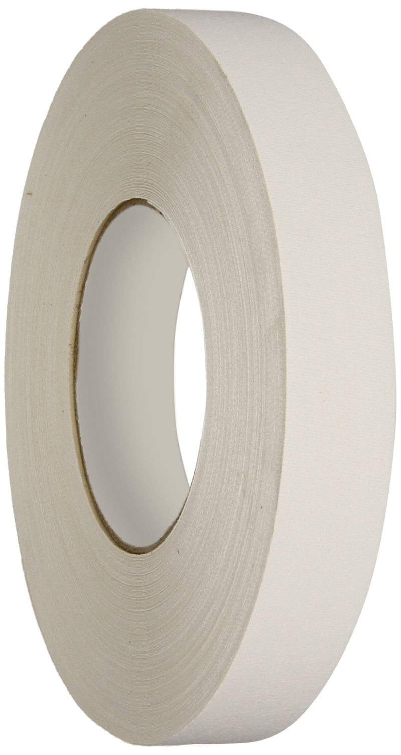 Polyken 510 White Gaffers Tape 1" x 55 Yards, Professional Grade, UV Fluorescent, No Residue, Non-Reflective (Gaff Tape), 1 Roll