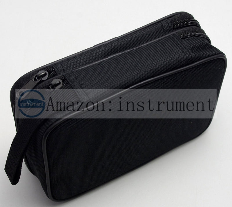 [Australia - AusPower] - TH19 Double Layered Padded Carrying Zipper Soft Case with Wrist Strap Use for Multimeter Meter 