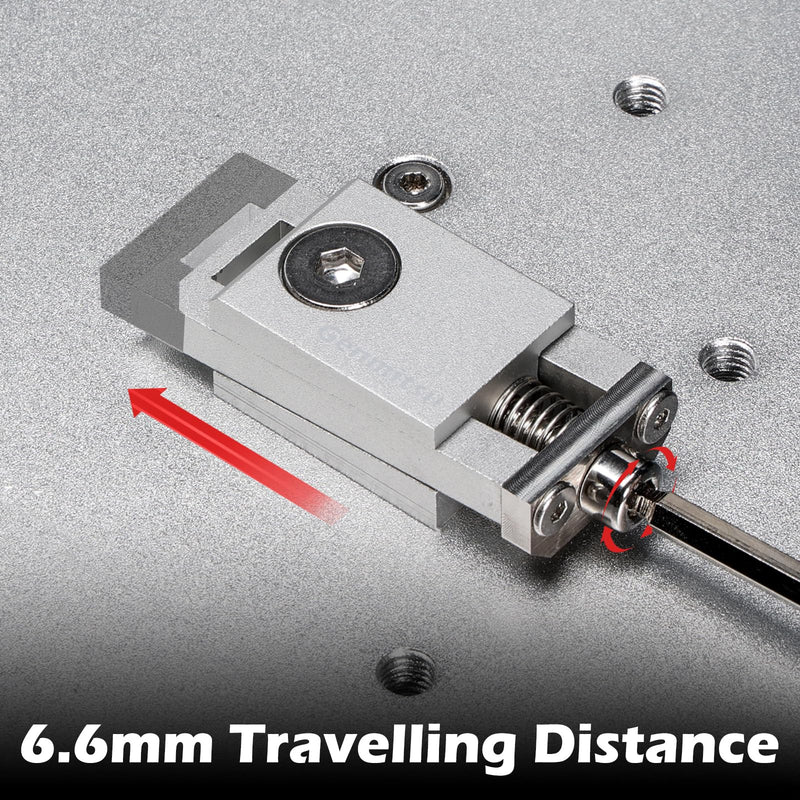 [Australia - AusPower] - Genmistu T-Track Mini Vise Hold Down Clamp Kit [4 Pieces] Compact 