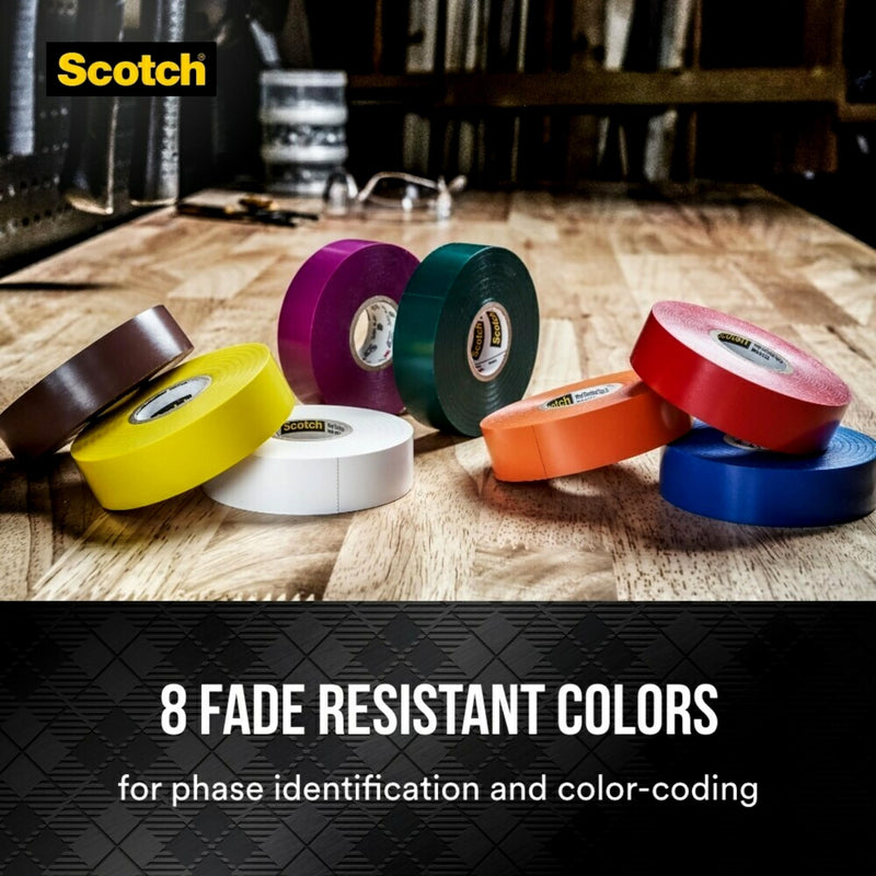 [Australia - AusPower] - 3M 10828 Scotch 35 Vinyl Electrical Color Coding Tape, 3/4-Inch x 66ft, White 