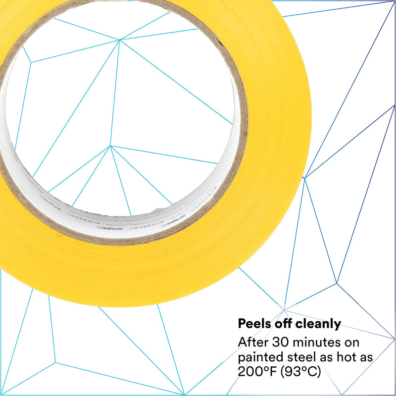 3M Vinyl Duct Tape 3903, Yellow, 2 in x 50 yd, 6.5 mil, Individually Wrapped Conveniently Packaged