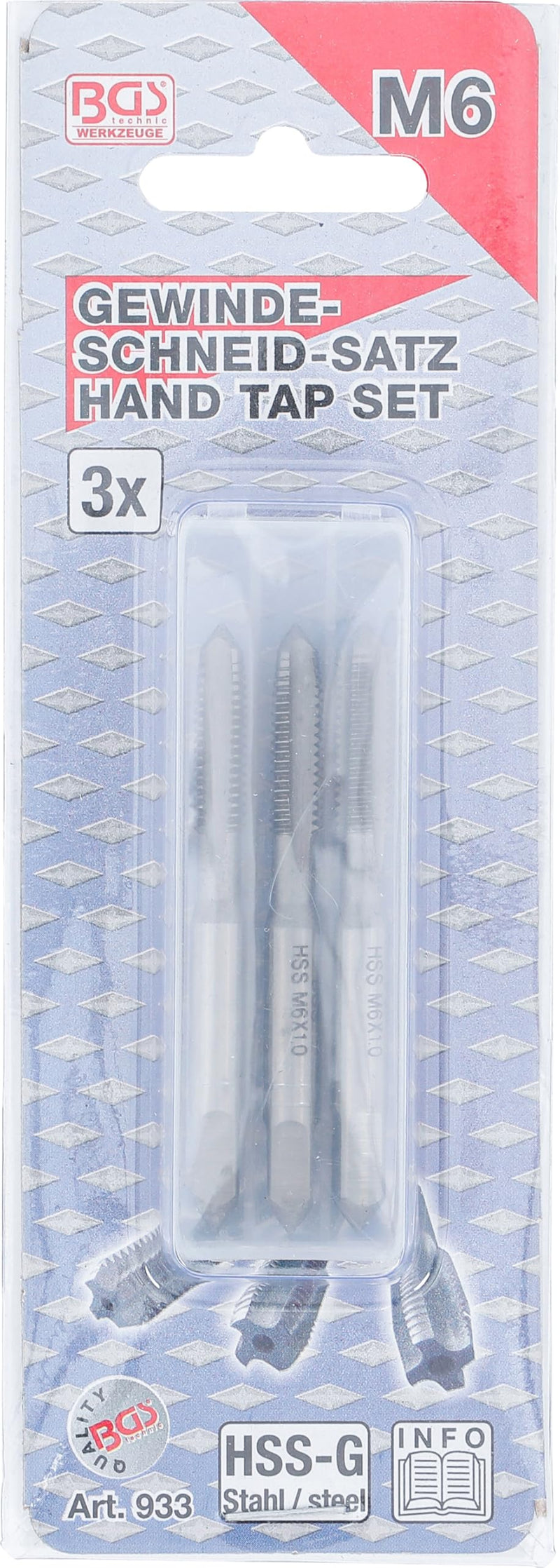 [Australia - AusPower] - 3-piece M6 x 1.0 Tap Set M6*1.0 
