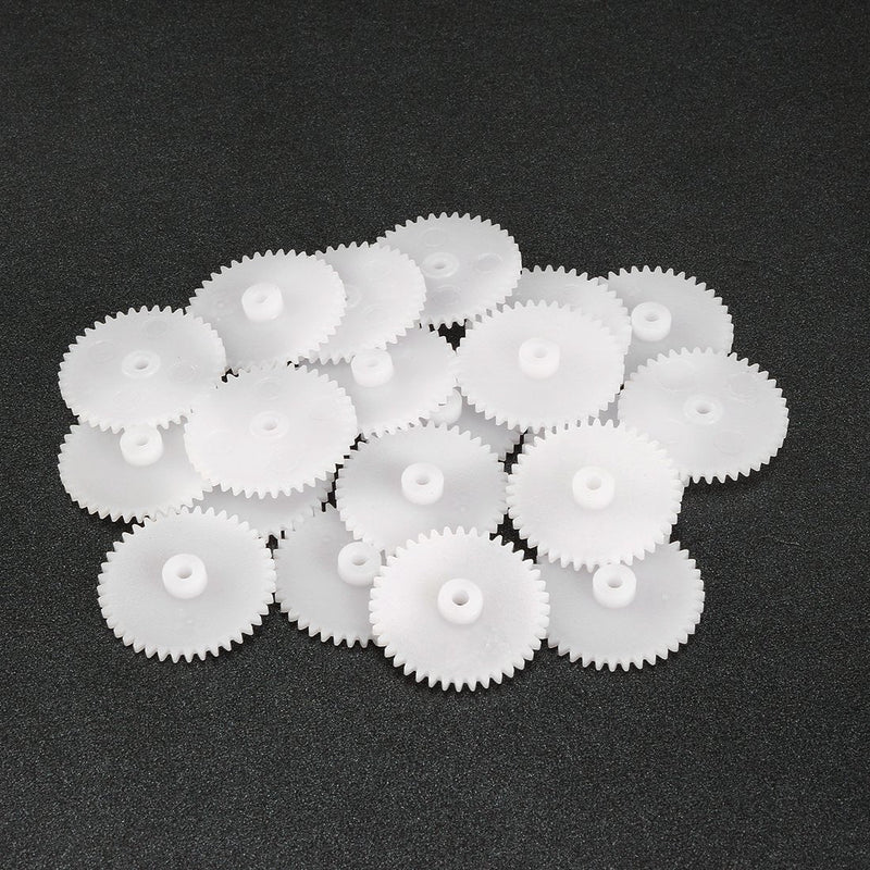 [Australia - AusPower] - uxcell 20pcs Plastic Gears 40 Teeth Model 402A Reduction Gear Plastic Worm Gears for RC Car Robot Motor 