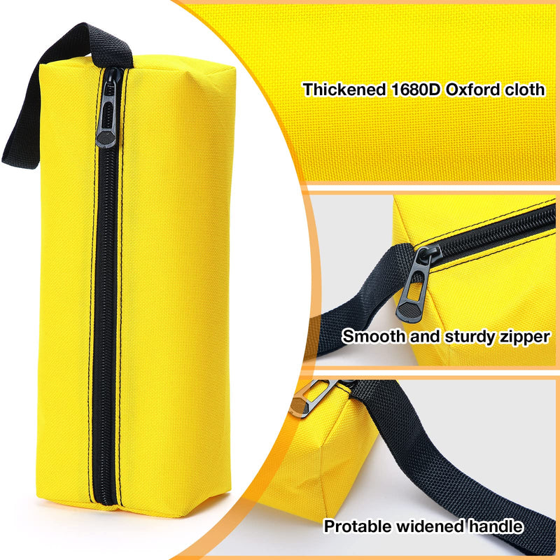 9 Packs Small Tool Pouch Zipper Tool Bags Canvas Waterproof Versatile Hand Zippered Tool Pouches Heavy Duty Multipurpose Zipper Tool Pouch Tote Bag for Organizer Storage (9.8 x 3.3 x 2.7 Inch) 9.8 x 3.3 x 2.7 Inch