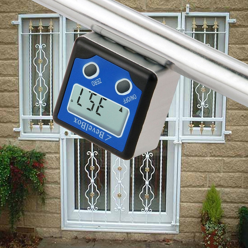 [Australia - AusPower] - Digital Bevel Box Gauge Angle Protractor Digital Angle Finder Waterproof Angle Gauge Clinometer Inclinometer with Magnetic Base Backlight Finder Gauge Meter for Woodworking, Handyman, DIY tools 