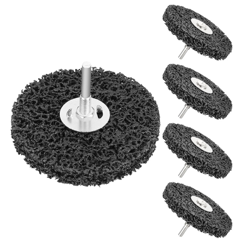 [Australia - AusPower] - CTDMJ CSD Disc, 100 mm, Pack of 5, CBS Sanding Disc, CBS Cleaning Disc, Coarse Cleaning Disc, Sanding Discs for Angle Grinders, Rust Welds, Oxidation Cleaning and Removing (Black) 