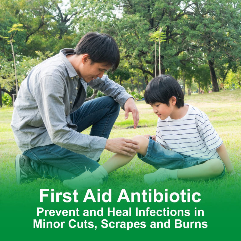 [Australia - AusPower] - CareAll Bacitracin Antibiotic Zinc Ointment 0.9gr Foil Packet (25 Pack). First Aid Ointment to Prevent and Heal Infections for Minor Cuts, Scrapes and Burns. 